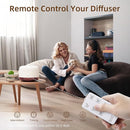 ASAKUKI Essential Oil Diffuser for Home, 500ml Aromatherapy Fragrant Oil Humidifier Vaporizer, 7-Color Light and Auto-Off Safety Switch Reddish-Brown by TinyTreasures Baby Boutique