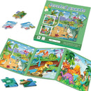 Magnetic Puzzles for Toddlers 3-5 , 75-Pieces Travel Toys , Dinosaur Puzzles Ages 4-6, Educational Learning Magnets, Road Car Trip & Airplane Activities Toys for 3 4 5 6 7 Girls Boys Gift by TinyTreasures Baby Boutique