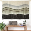 Macrame Wall Hanging Dip-Dye Large Macrame Wall Decor Boho Home Decor Scale Fiber Wall Art Yarn Craftsmanship Art 57" Wx 35" L by CozyNest Decor