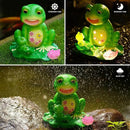 Upgraded Size Solar Garden Outdoor Statues Frog Mother and Little Frog with 6 LED Solar Figurine for Lawn,Patio, Balcony, Yard Decor Unique Gift, for Mom, Grandma,Father,Woman by GreenHaven Gardens