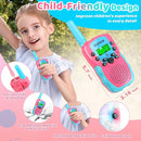 Vvinca Rechargeable Walkie Talkies for Kids, Long Range 22 Channels 2 Way Kids Walkie Talkie with Flashlight for Camping Hiking Indoor Outdoor Toy 3 4 5 6-12 Boy Girl Christmas Birthday Gifts 2 Packs by TinyTreasures Baby Boutique