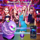 Rossetta Star Projector, Galaxy Projector LED Lights for Bedroom, Remote Control & White Noise Bluetooth Speaker, Night Light for Kids Room, Adults Home Theater, Christmas, Party, Bedroom Decor by TinyTreasures Baby Boutique