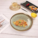 Ceramic Dinner Plates Dish Set,Set of 4,for Lunch snacks -Microwave Oven & Dishwasher Safe,Scratch Resistant,Dinnerware Kitchen Porcelain Serving Dishes 10 Inch Round by CozyNest Decor