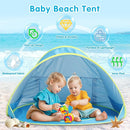 Baby Beach Tent Pop Up Beach Tent Baby Tent for Beach, Portable Shade Pool UV Protection Sun Shelter for Infant by TinyTreasures Baby Boutique