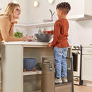 ECR4Kids Reach-Up Step Stool with Handles, Kids Furniture, Grey Wash by TinyTreasures Baby Boutique