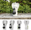 Solar Angel Garden Statue, Angel Figurine Outdoor Decor with Warm White Solar Lantern Garden Angel Figurine Outdoor Statue Waterproof Angel Sculpture Lawn Yard Art Patio Ornament Housewarming Gift by CozyNest Decor