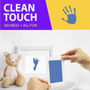 Large Clean Touch Ink Pad for Baby Handprints and Footprints – Inkless Infant Hand & Foot Stamp – Safe for Babies, Doesn’t Touch Skin – Perfect Family Memory or Gift, Blue Print Kit by Tiny Gifts by TinyTreasures Baby Boutique
