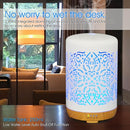 Earnest Living Smart Wifi Essential Oil Diffuser White Ceramic Diffuser 250 ml with Alexa Google Home App Phone Control LED and Auto Off Office Humidifier Aromatherapy Diffusers for Essential Oils by TinyTreasures Baby Boutique
