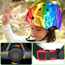Adjustable Color Gradient Skateboard Helmet for 3-5-8-14+Ages【Toddler Kids Youth Adult】 Girls Boys Woman.Bike Helmet for Multi-Sports Cycling Bicycle Scooter Inline Roller Skate Rollerblading by TinyTreasures Baby Boutique