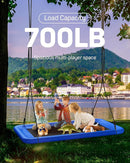 Tree Swing for Kids and Adults, 60" Waterproof Rectangle Platform Swing, 700lbs Heavy Duty with Adjustable Straps, Blue by TinyTreasures Baby Boutique