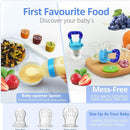 WAJIAYON Baby Fruit Feeder Pacifier | Infant Food Feeder Pacifier & Food Dispensing Spoon | Fresh Fruit Teethers for Babies | Silicone Feeder Baby,Mesh teethers for Babies Gifts for Boys and Girls by TinyTreasures Baby Boutique