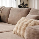 ovios 104" Cloud Sectional Couch with L-Shape Chaise,Modern Modular Sofa with Deep Seat, Upholstered Couches for Living Room Bedroom,No Assembly Required, Camel (Corduroy Fabric) by CozyNest Decor