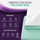 Incontinence Bed Pads - Reusable Waterproof Underpad Chair, Sofa and Mattress Protectors - Highly Absorbent, Machine Washable - for Children, Pets and Seniors (34x52 (Pack of 2), Green) by TinyTreasures Baby Boutique