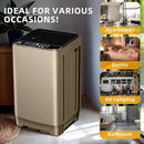 Portable Washing Machine 2.3 Cu. Ft. Full-Automatic Compact Washer Machine for Apartment, 10 Wash Program Small Portable Washer for Dorm, Apartment, RV, Home, Golden by CozyNest Decor
