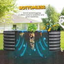 KING BIRD Raised Garden Bed Kit 2025 Upgraded Quick-Setup Galvanized Planter Garden Box Outdoor for Gardening, Vegetables, Flowers, 74x36x23 in, Dark Grey by GreenHaven Gardens