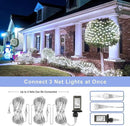 White Net Lights for Bushes - 360 LED Christmas Net Lights Plug in with Remote, 12 x 5ft Extendable 8 Modes Christmas Net Lights Waterproof for Gazebo Lawn Wedding Patio Garden Bush Tree Decoration by GreenHaven Gardens