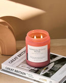 M&SENSE Sandalwood Rose Scented Candle 19.4oz 110 Hours Long Lasting Burn Natural Soy Wax Strong Scented Candle for Home, 2 Wick Home Fragrance Slow Burning Housewarming Gifts for Men Women by CozyNest Decor