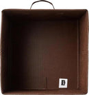 Amazon Basics Cube Organizer Storage Bins Handles, Collapsible Fabric, Pack of 6, 13"x13"x13", Brown by CozyNest Decor