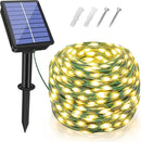 Solar String Lights 120LED 40FT, IP67 Waterproof Solar Lights for Outside with 8 Lighting Modes, Upgraded Solar Panel Fairy Lights for Garden Party Wedding Decorations (Warm White) by CozyNest Decor