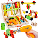 KIDWILL Kids Tool Set with Electric Drill & DIY Stickers, Toddler Tool Set for Kids Ages 3-5 Year Old Boys Girls, Pretend Play STEM Montessori Educational Construction Toys by TinyTreasures Baby Boutique