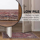 Keen Home Design 2x3 Rug - Machine Washable Entry Rug with Non-Slip Backing, Ideal for Enteryway, Kitchen, Bathroom, Laundry Room - Vintage, Easy Clean, Durable, Low Pile Rug - (2' x 3') by CozyNest Decor