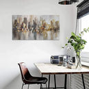 New York City Wall Art - Modern Abstract Wall Art for Living Room, Office & Bedroom Cityscape & Paintings for Bedroom brooklyn bridge Wall Art Pictures Wall Decor Chicago Artwork for Walls 20×40IN by CozyNest Decor