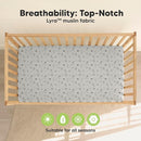 KeaBabies 2-Pack Muslin Crib Sheets for Boys, Girls - 100% Organic Cotton Fitted Baby Crib Mattress Sheet, Soft Breathable Standard Toddler Bed Cover Bedding Set, Neutral, Durable 52x28 (Woodland) by TinyTreasures Baby Boutique