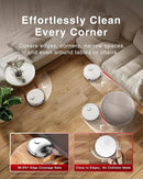 Yeedi M12 Ultra Plus Robot Vacuum and Mop, Upgrade 11800Pa Strong Suction, ZeroTangle Technology, TruEdge Deep Mopping, Auto Mop Washing/Drying, Auto-Lift Mopping, Mini Omni Station, White by CozyNest Decor