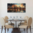 New York Skyline Wall Art for Living Room Modern Canvas Wall Art for Bedroom Above Bed Large Art Work for Office Walls 24 x 48 Inch by CozyNest Decor