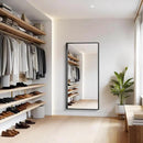 Black Bathroom Mirror, 30x60 Inch Rectangular Deep Frame Mirror, Large Wall Mounted Bathroom Vanity Mirror Over Sink for Bedroom,Restroom, Living Room, Hangs Vertically or Horizontally by CozyNest Decor