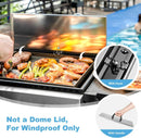 GREEN PARTY 2 Burner Griddle Grill Combo, 2 in 1 Propane Gas BBQ Grill w/Cast Iron Plate, 20,000 BTU Output Small Flat Top Propane Barbecue Grill for Camping, Patio, Backyard, Balcony by GreenHaven Gardens
