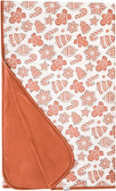 Copper Pearl Jumbo Premium Knit 3 Layer Stretchy Throw Blanket 'Gingerbread' by CozyNest Decor
