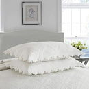 MarCielo 3-Piece 100% Cotton Oversized Bedspread Lightweight Quilt Coverlet Embroidery Farmhouse Bedding Set (TK White, Oversized Queen (100"x106")) by CozyNest Decor