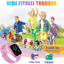 Goodatech Kids Smart Watch for Boys Girls, 1.54'' Smartwatch with 26 Puzzle Games,HD Camera,Video Music Player,Pedometer,Flashlight,Audio Book etc., Aluminum Case and Sport Band (Pink) by TinyTreasures Baby Boutique