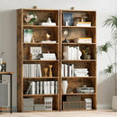 IRONCK Bookshelves and Bookcases Set of 2 Floor Standing 6 Tiers Display Storage Shelves 70 in Tall Bookcase Home Decor Furniture for Home Office, Living Room, Bed Room by CozyNest Decor