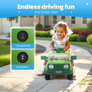 6V Toddler Ride On Car Interactive Electric Car with Horn LED Front Light Rear Storage Ocean Theme Perfect for Boys & Girls 18+ Months Safe & Fun for Little Explorers(Green Ocean) by TinyTreasures Baby Boutique