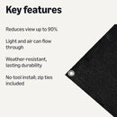 Amazon Basics Privacy Screen Fence, Black, 1-Pack by GreenHaven Gardens