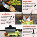 38PCS Flat Top Grill Accessories Set - Must Have for Your Outdoor with Professional Griddle Spatula, Cleaning Kit, Grill Basting Cover - Ideal Griddle Gift for Men Women by GreenHaven Gardens