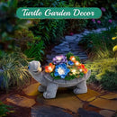 Linkax Solar Lights Outdoor LED Figurine Garden Decor for Outside Patio Yard Home, Easter Mothers Day Birthday Gifts for Women Mom Grandma Wife Daughter, A Bundle of Turtle and Butterfly Statues by GreenHaven Gardens