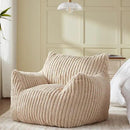 Giant Bean Bag Chairs for Adults Teens, Large Bean Bag Sofa Chairs with Filling Comfy Fuzzy BeanBag Chair with Armrests for Bedroom Living Room Reading by CozyNest Decor