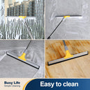 Yocada 17.7" Floor Squeegee Rubber TPR Blade Scrubber Broom 61.8inch Pole Household Broom for Garage Courtyard Shower Bathroom Floor Marble Glass Tile Water Foam Pet Hair Removal Cleaning by GreenHaven Gardens