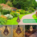 MAGGIFT 2 Pack Solar Hanging Lights, Solar Powered Retro Lantern with Handle, Warm White LED Christmas Garden Lights, Metal Diamond Shape Lamp Waterproof for Outdoor for Yard Tree Fence Patio by GreenHaven Gardens