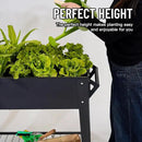 Elevate 32" Tall Raised Garden Bed Outdoor with Wheels & Shelf for Mobility, 400LBS Capacity, Anti-Rust Steel Planter Box for Vegetables/Herbs, Patio-Balcony-Backyard by GreenHaven Gardens