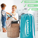 Sylfairy 2 Pack XL Laundry Bag with Strap,Heavy Duty Travel Laundry Bag,Rip-Stop Dirty Clothes Shoulder Bag with Drawstring,Easy Fit a Laundry Hamper or Basket Travel Essentials by TinyTreasures Baby Boutique