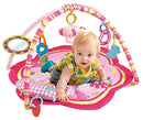 Pink Baby Acctivity Play Gyms Playmats Colorful Infants Toddler Play Mat with Arches, Activity Toys, Plush Animals, Elephant by TinyTreasures Baby Boutique