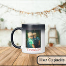 Personalized Coffee Mug, Magic Color Changing Photo Text 11 Oz Ceramic Mug, Customized Picture Name Tea Cup, Custom Fathers Day Mug, Taza Cafe Personalizadas Fotos, Gifts Women Men Mom, Black CC by TinyTreasures Baby Boutique