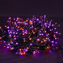 DAZZLE BRIGHT Halloween 300 LED String Lights, 100FT String Lights with 8 Lighting Modes, Halloween Decorations for Party Carnival Supplies, Outdoor Yard Garden Decor (Purple & Orange) by GreenHaven Gardens