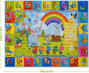 STARUIA ABC Rug for Kids Playroom, Classroom Floor Play Mat for Kids, Preschool Educational Rug for Learning Alphabet Animals Numbers Months, ABC Carpet Play Rug for Nursery Kid Room Decor (63"x78") by TinyTreasures Baby Boutique