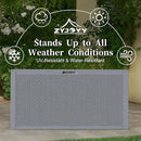 Outdoor Storage Box, 90 Gallon Deck Box, Waterproof Resin Storage Bin for Patio Cushions, Gardening Tools, Lockable, UV Resistant, Grey by GreenHaven Gardens