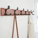 SKOLOO 39-Inch Cherry Wood Coat Rack Wall Mount with 6 Triple Hooks - Ideal for Family Entrances, Classrooms, and Pet Supplies Storage - Perfect Coat Hooks for Wall by CozyNest Decor